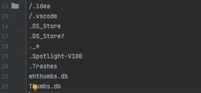 update .gitignore file for macOS